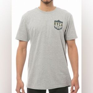 RVCA Shield Graphic T-Shirt in Gray Size XL